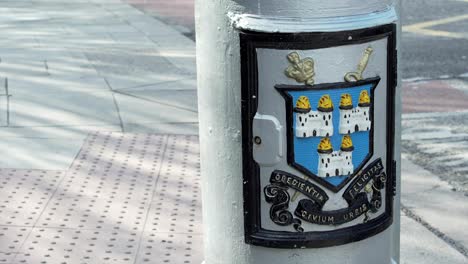 Dublin-emblem-in-a-street-light-post