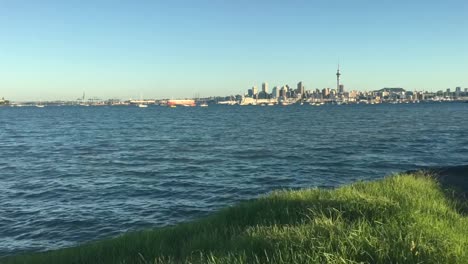 Auckland-city-skyline-New-Zealand-sunset