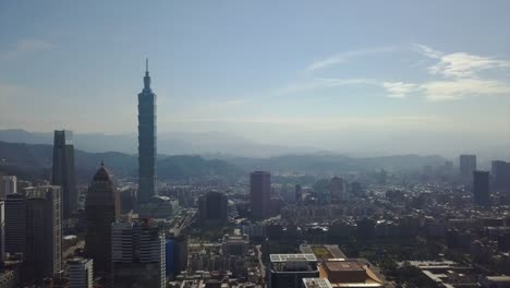 Taiwan-Taipei-Stadtbild-Sonnentag-Innenstadt-aerial-Panorama-4k