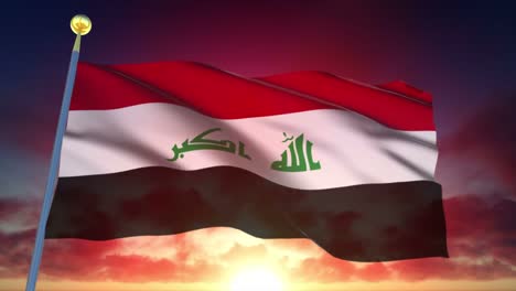 4-k-hochdetaillierte-Flagge-des-Irak-Endlos-wiederholbar