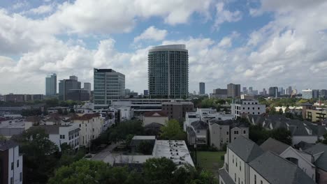 Aéreas-del-centro-de-Houston,-Texas