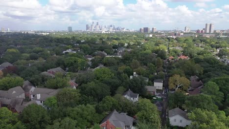 Aerial-of-Downtown-Houston,-Texas