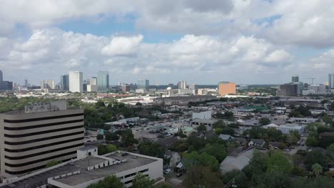 Aerial-of-Downtown-Houston,-Texas