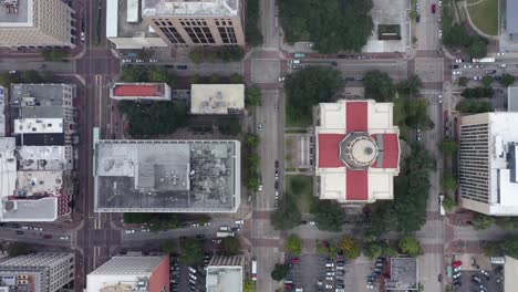 Aéreas-del-centro-de-Houston,-Texas