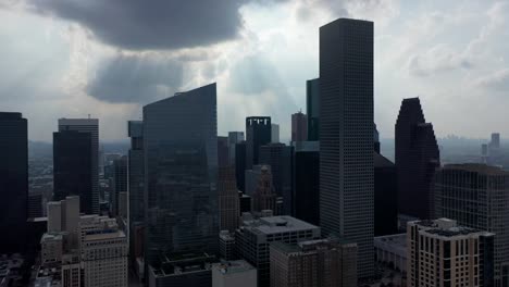 Aerial-of-Downtown-Houston,-Texas