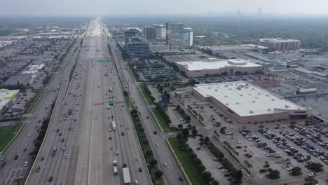 Aerial-of-Downtown-Houston,-Texas