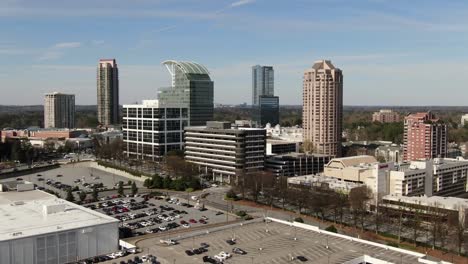 Aerial-of-Buckhead,-Atlanta,-Georgia