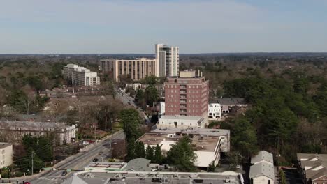 Aerial-of-Buckhead,-Atlanta,-Georgia