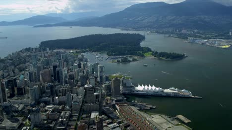Aerial-landscape-view-over-Vancouver-Harbour-Canada-Place