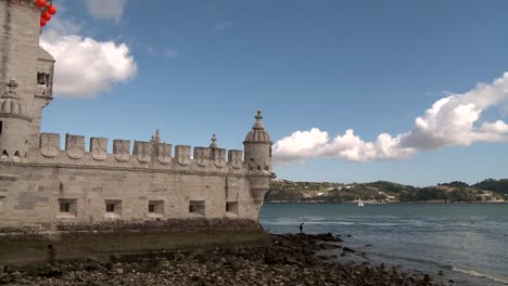 Turm-von-Belem-und-den-Fluss-Tajo