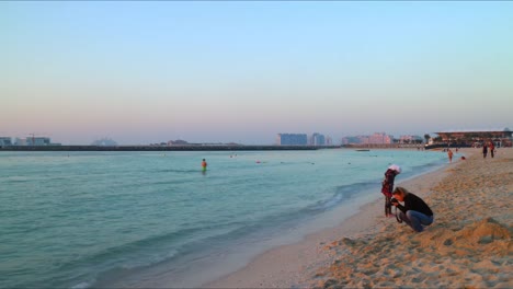 lapso-de-tiempo-de-playa-de-marina-de-Dubai
