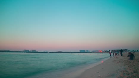 sunset-view-on-palm-in-dubai-time-lapse