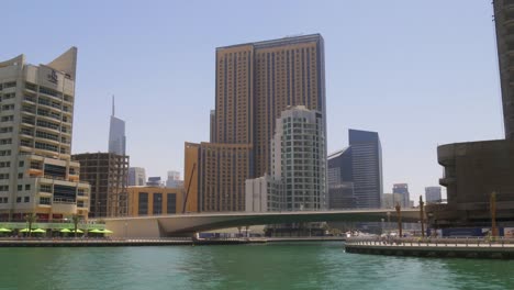 uae-dubai-marina-sunny-day-gulf-panoramic-view-4k