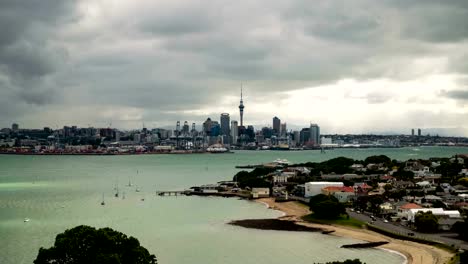 Auckland,-Neuseeland.-Zeitraffer