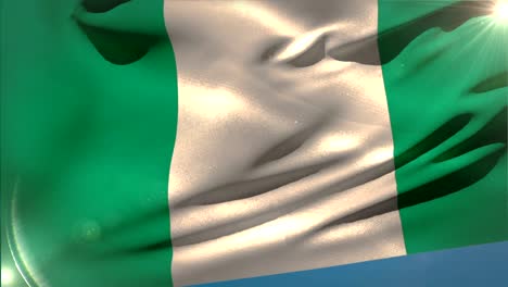 Amplio-nigeria-bandera-nacional-Saludar-con-la-mano