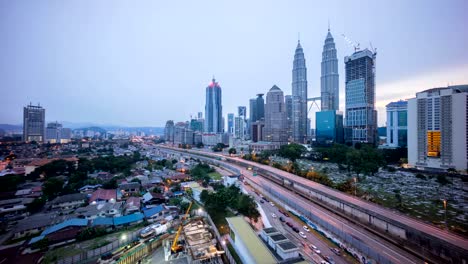 time-lapse-of-dramatic-sunrise-at-Kuala-Lumpur-city.