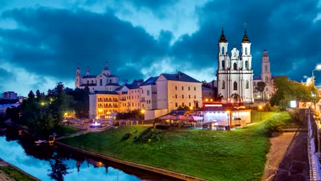 Vitebsk-in-the-evening,-Belarus