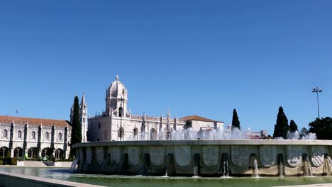 Jeronimos-monasterio-en-Lisboa,-Portugal