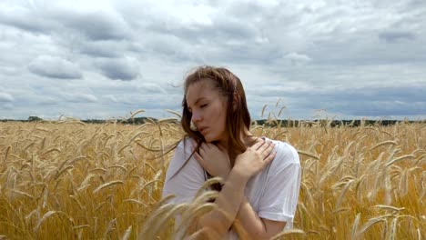 Hand-Gesturing-in-a-Wheat-Field