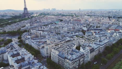 Aerial-view-of-Paris-with-Eiffel-tower