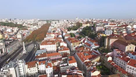 Aerial-View-of-Lisbon,-Portugal