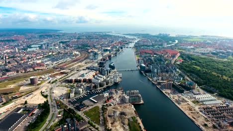 Vista-aérea-de-ciudad-en-Copenhague