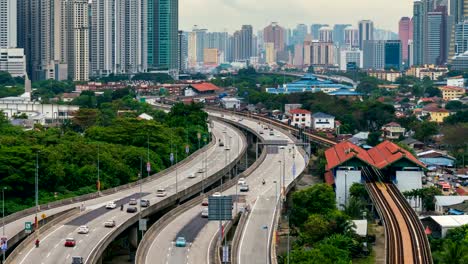 4-K-Zeitraffer:-Kuala-Lumpur-Stadt-mit-Verkehr