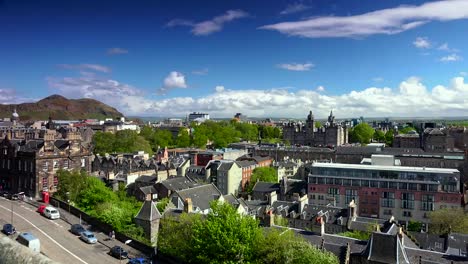 Blick-auf-die-Skyline-Stadtzentrum-von-Edinburgh,-Schottland,