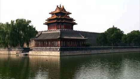 view-of-a-corner-tower-in-beijing's-forbidden-city