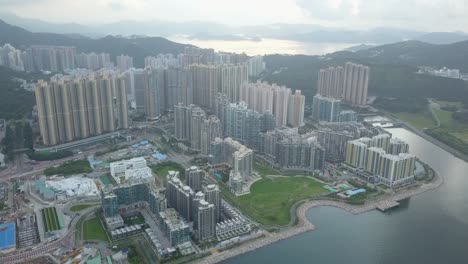 4K-footage-of-Tseung-Kwan-O-,-Hong-Kong-at-aerial-view