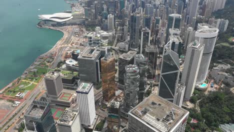 4K-aerial-view-footage-of-Central-district-in-Hong-Kong