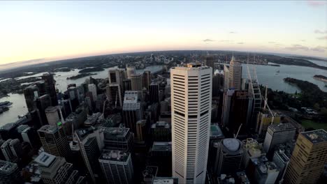 Zeitraffer-von-einem-hohen-Gebäude-in-sydney