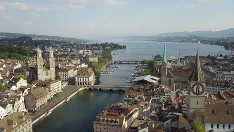 sunny-day-zurich-city-center-lake-view-aerial-panorama-4k-switzerland