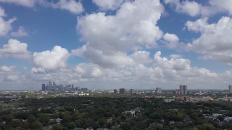 Aerial-of-Downtown-Houston,-Texas