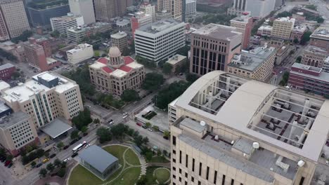 Aerial-of-Downtown-Houston,-Texas