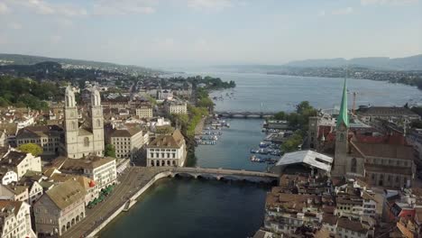 sunny-day-zurich-city-center-lake-view-aerial-panorama-4k-switzerland