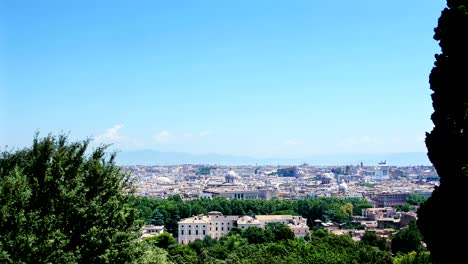 view-of-Rome-from-the-Gianicolo:-monuments,-city,-history,-skyline,-landscape