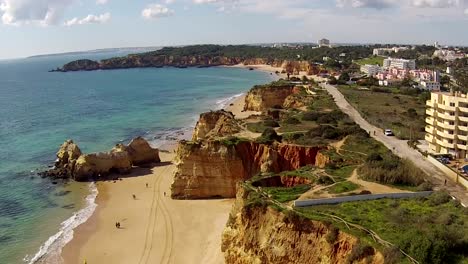 Aerial-from-Praia-da-Rocha-near-Portimao-in-the-Algarve-Portugal