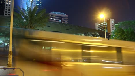 Lapso-de-tiempo-de-la-estación-de-metro-del-centro-de-dubai