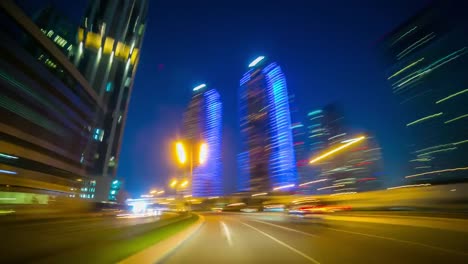 taxi-trip-time-lapse-across-dubai-marina