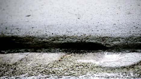 Close-up-rain-drop-water-on-wall