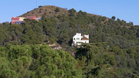 barcelona-sonnigen-Tag-mountain-privaten-Haus-4-k-Spanien