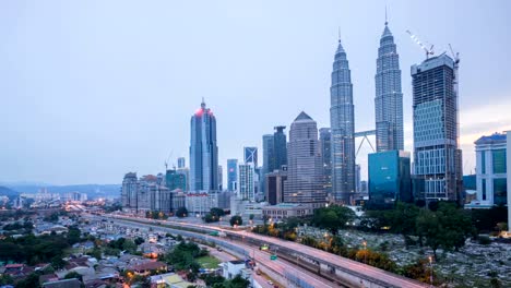 time-lapse-of-dramatic-sunrise-at-Kuala-Lumpur-city.