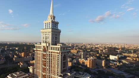 Antena-Moscú-distrito-edificios-y-casas-paisaje-urbano