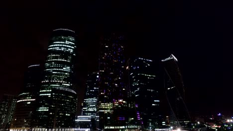 Aerial-night-business-building-Moscow-city