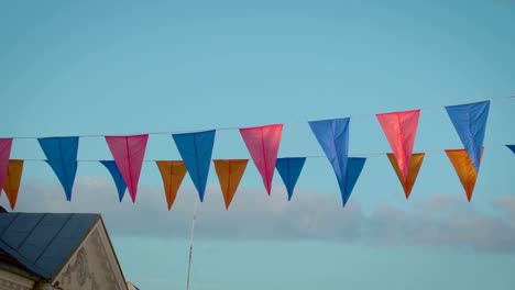 Closer-look-of-the-colorful-buntings-on-the-street