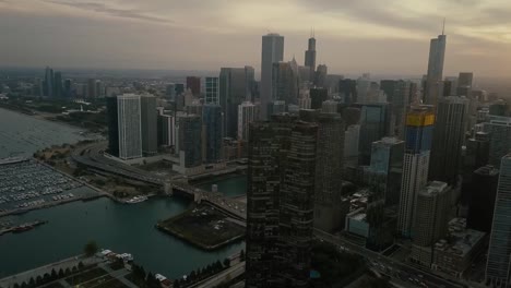 Skyline-von-Chicago---Luftbild