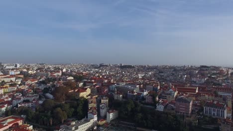 Luftbild-von-Lissabon,-Portugal