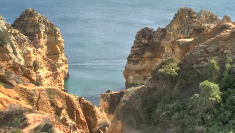 Die-Küste-der-Algarve-in-Lagos-Portugal