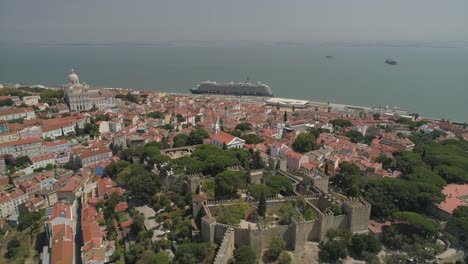 Portugal-Tag-Zeit-Lissabon-Stadtbild-aerial-Panorama-4k